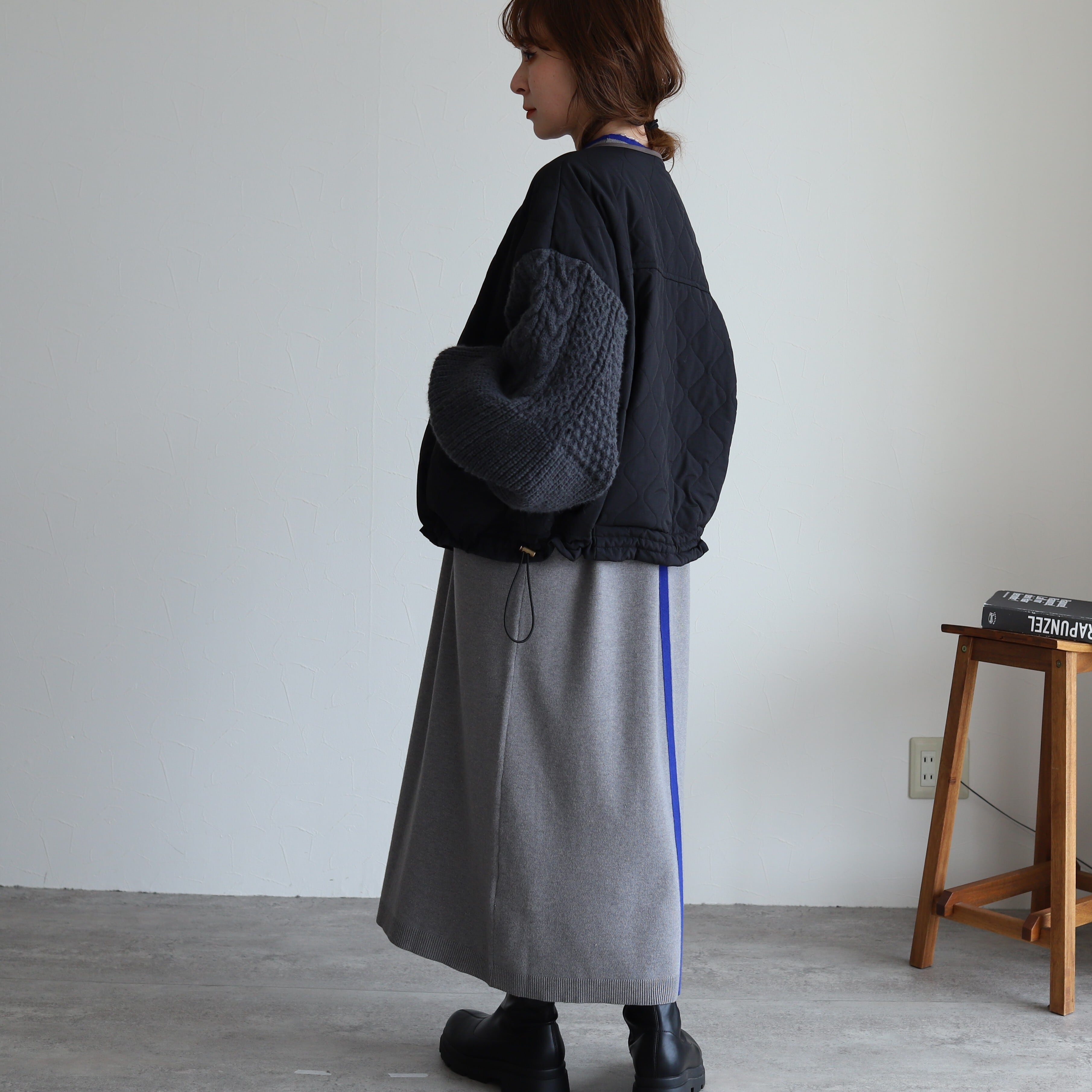 配色ラインニットワンピース【dec-ch-2030】宅配便送料無料/宅配便発送