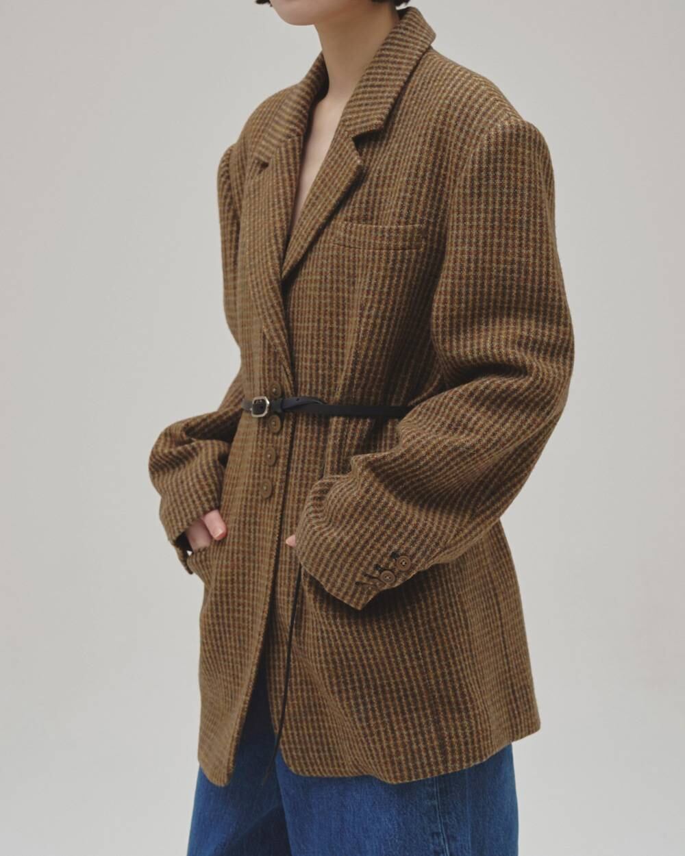 TODAYFUL(トゥデイフル) Wool100% Check Jacket | サウスオレンジ