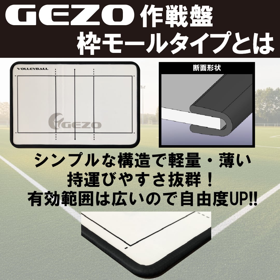 GEZO作戦盤 A4サイズ＊ボードのみ モール枠タイプ | GEZO