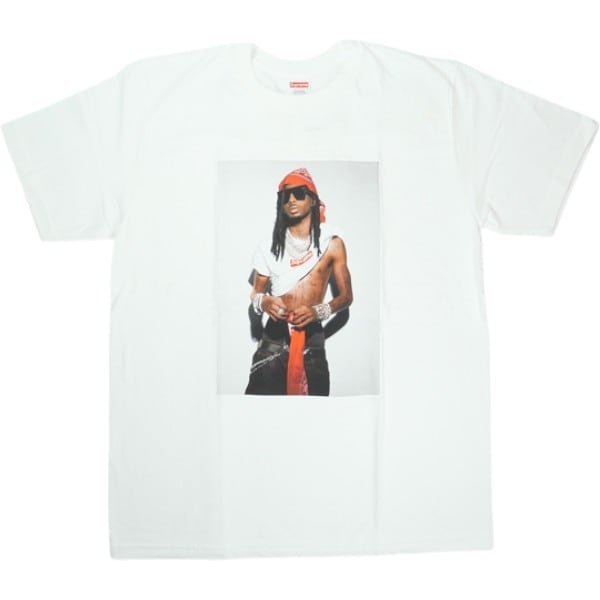 Supreme Tシャツ M 白 25 FW フォト プレイボーイ カーティ T SUPREME】Playboi Carti T-Shirt White - 25FW (Supreme/Tシャツ