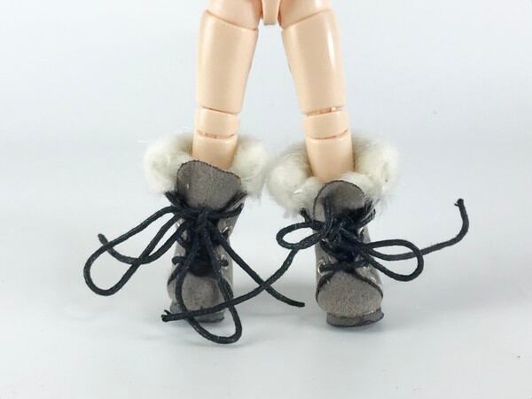 ドール靴 1/6 オビツ11 ロングブーツ SBB020GRY MW - 画像4