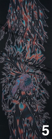 【受注商品】Rumi Rockキモノ「ビカクシダ」　[ A1647 A1564 A1563 A1566 A1565]