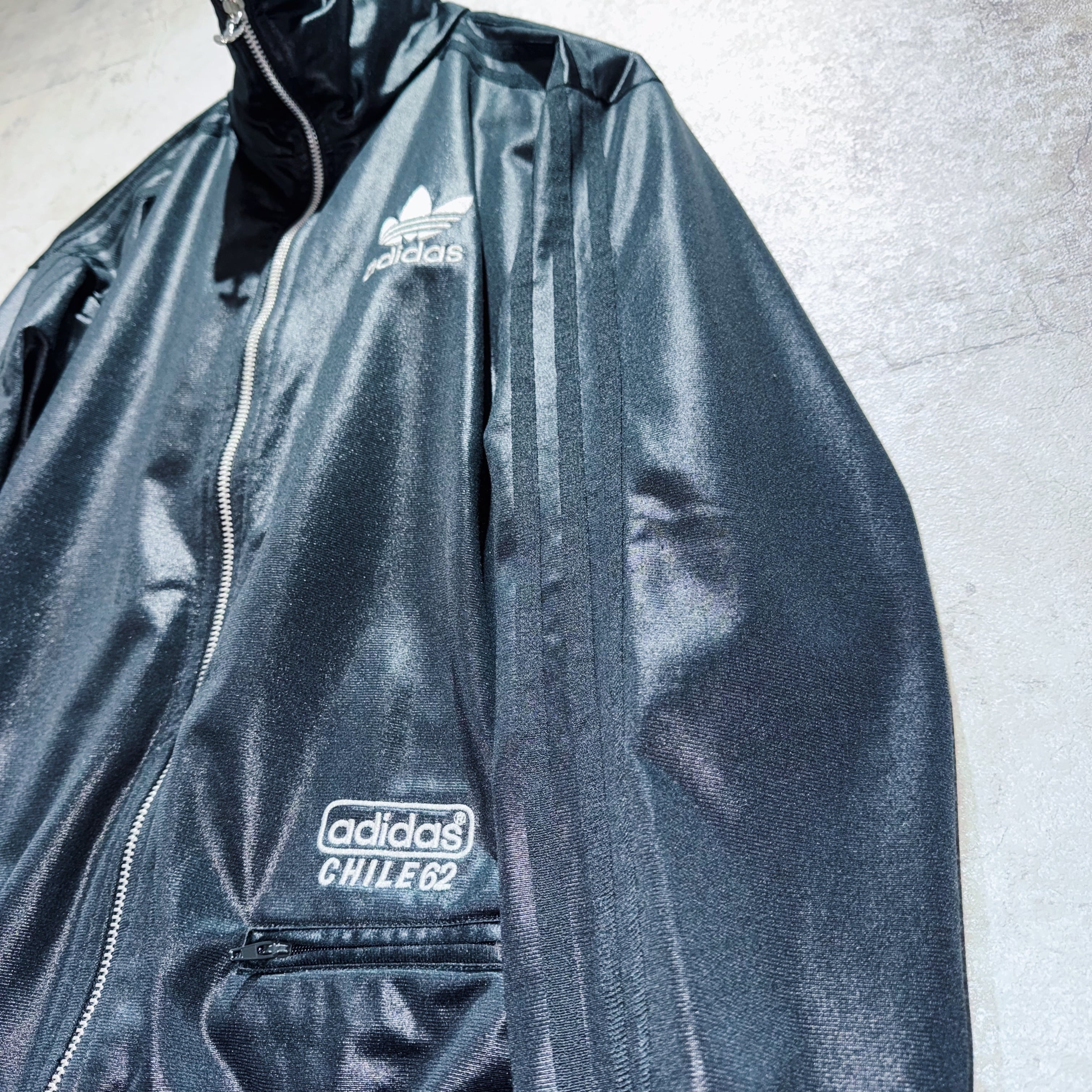ADIDAS Originals CHILE62”Trefoil design black color track jacket