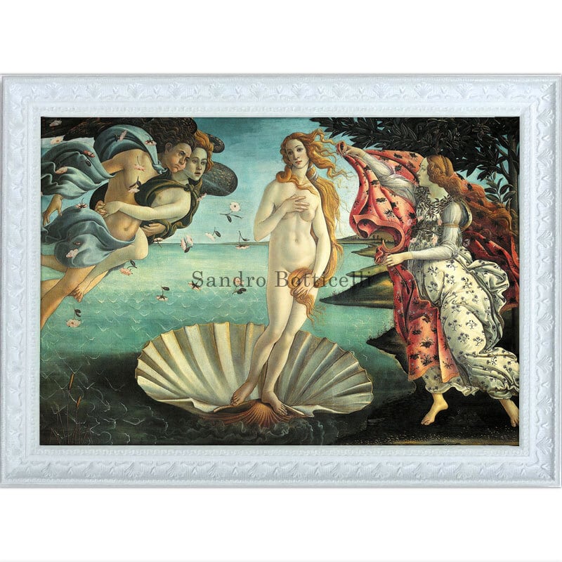 サンドロ・ボッティチェッリの「ヴィーナスの誕生」の額絵、ギリシア