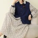 3色/透かし編みポケット付きニットベスト ・12573