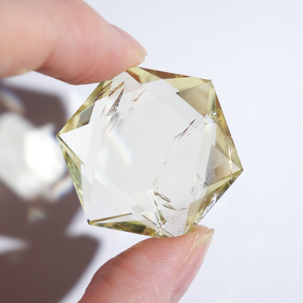 シトリン 黄水晶 / 六芒星 六角形 ヘキサグラム ヘキサゴン