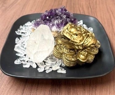 新着☆開運！金運！幸運を呼び込む☆開運セット☆水晶×アメジスト×銭