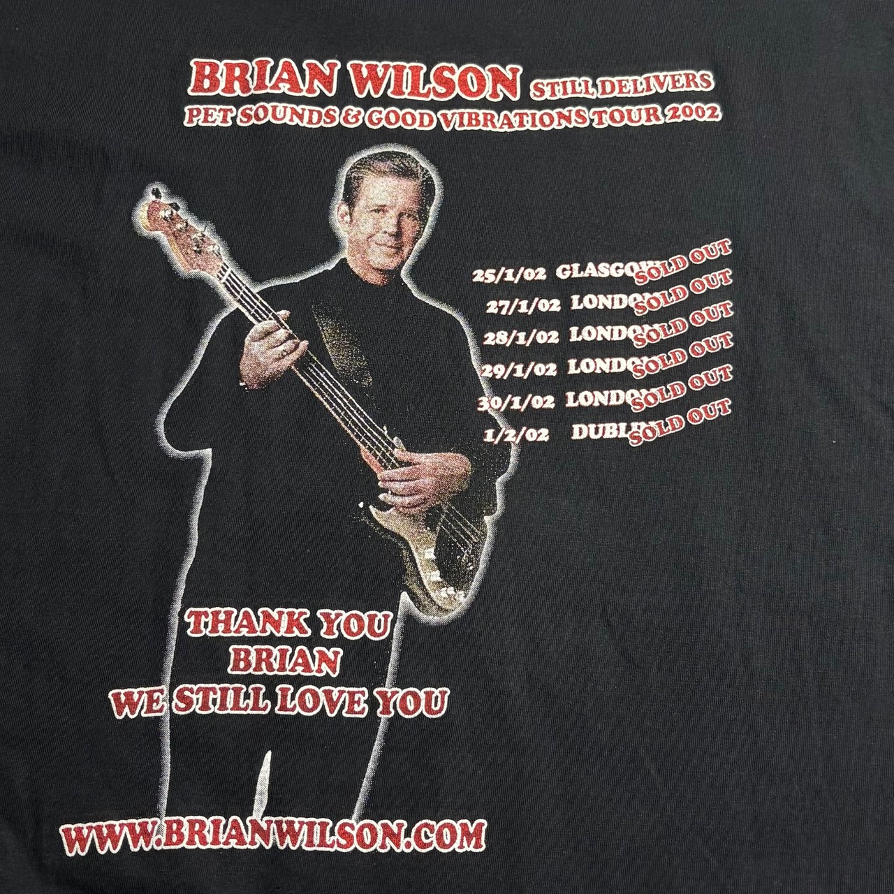 vintage 2002’s BRIAN WILSON music tee “Pet Sounds”