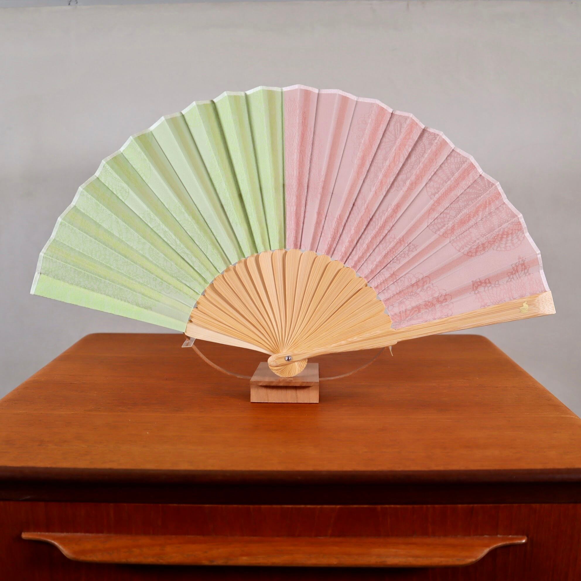 フランスアンティーク♡セルロイド すみれのエヴァンタイユ 扇子