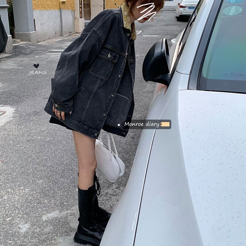 スタンダードオータムジャケット ルーズ レトロ かわいい 秋物 モンロー77913321264