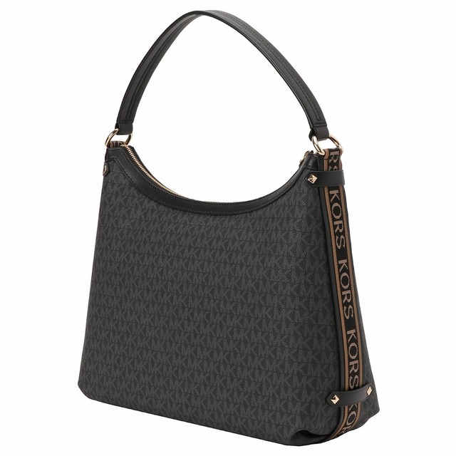 マイケルコース MICHAEL KORS 30T2G5VH3B 001 BLACK MKシグネチャー ワンハンドル ショルダーバッグ ブラック レディース MAEVE LG HOBO SHLDR