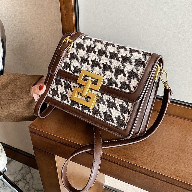 ウィンター 冬物 スクウェア メッセンジャーバッグ 手作りハンドバック36229603137