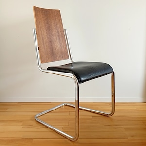 ドイツ TECTA "B17 DINING CHAIR" 本革xウォールナット B