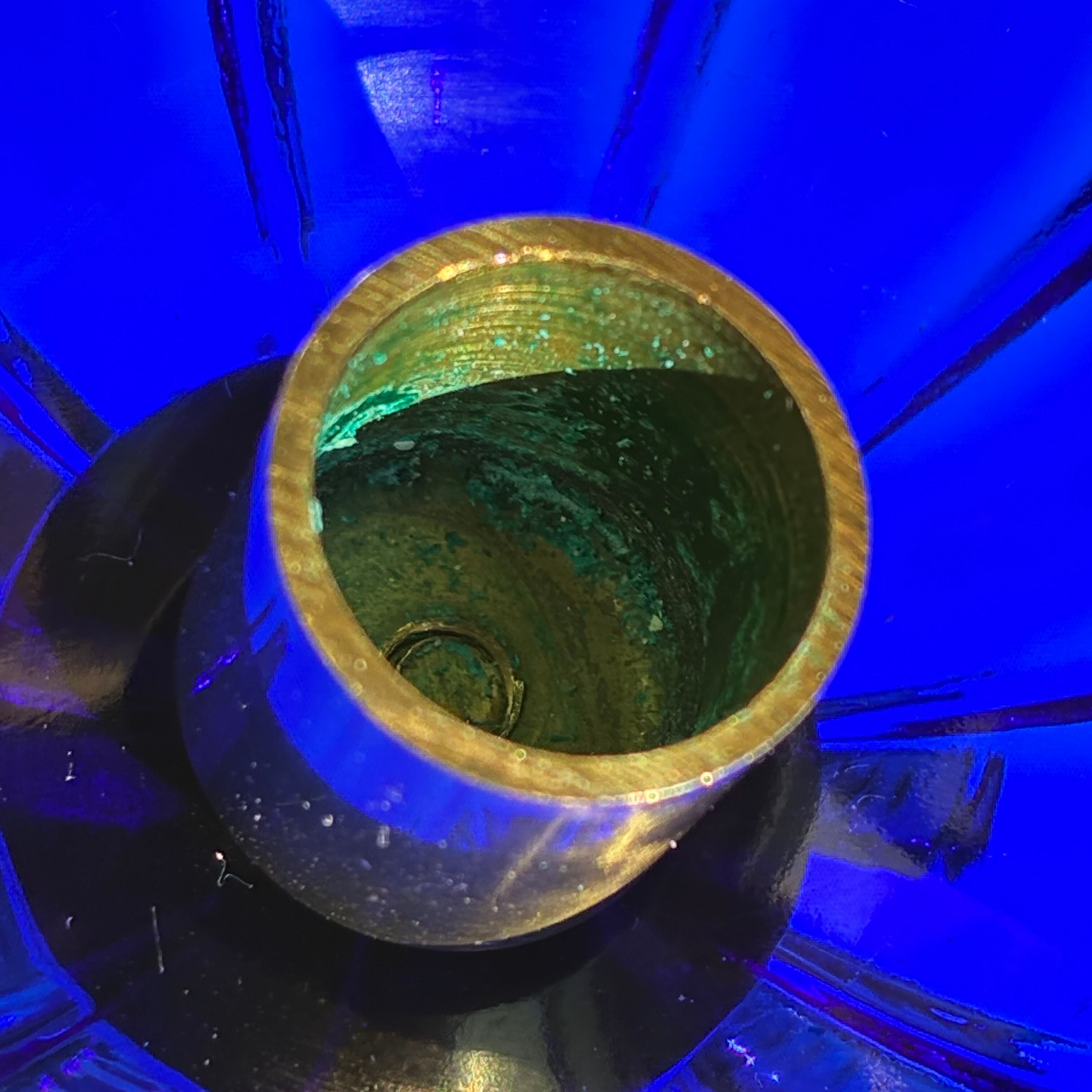 Ystad Metall / イースタッドメタル 真鍮製 キャンドルホルダー ブルー