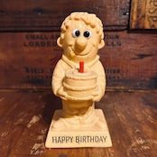 1970 ラス&ウォレス・ベリー ヴィンテージ メッセージドール R&W BERRIES “HAPPY BIRTHDAY” Sillisculpt D-660