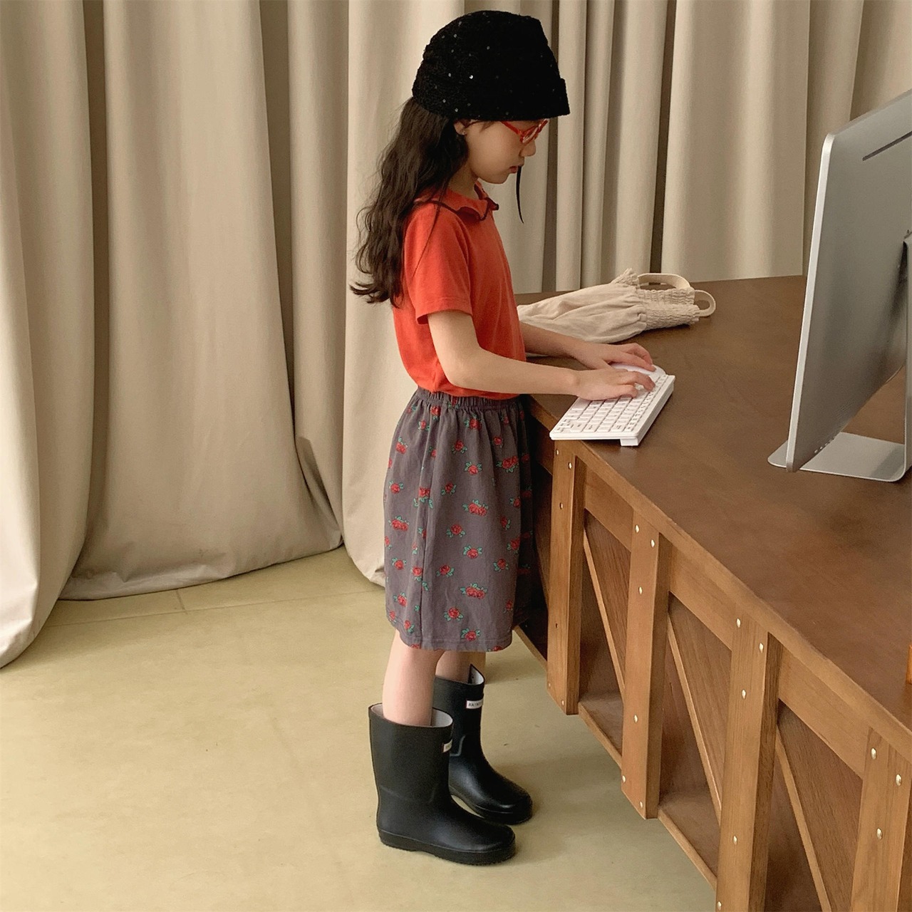 夏レトロカラーTシャツ