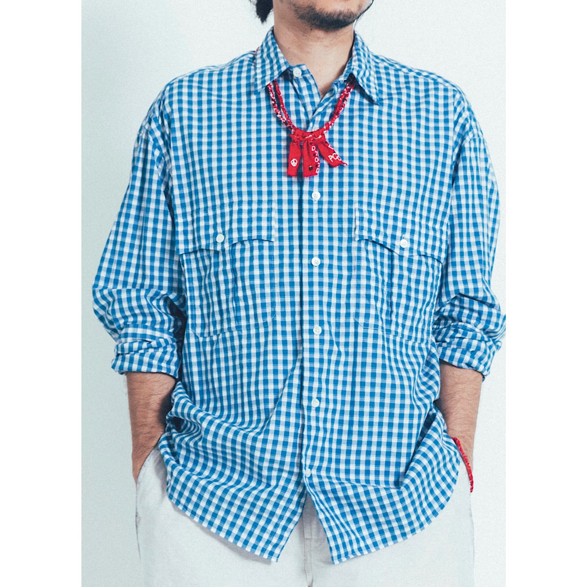 ROLL UP GINGHAM CHECK SHIRT | 【OFFICIAL】PORTER CLASSIC ONLINE SHOP