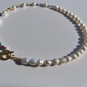 カラフルビーズ×淡水パール ［GSN026］