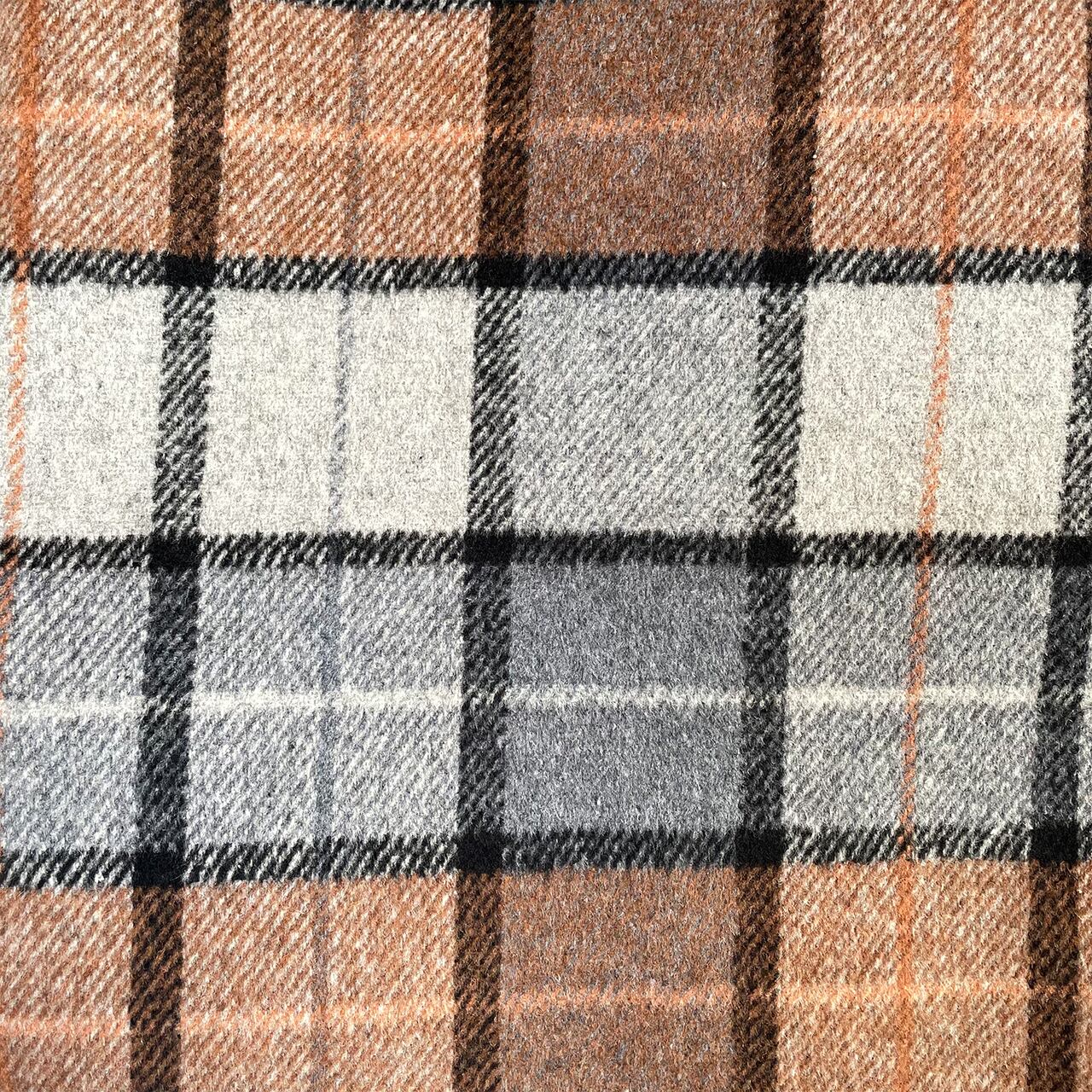 Woolly check chester coat