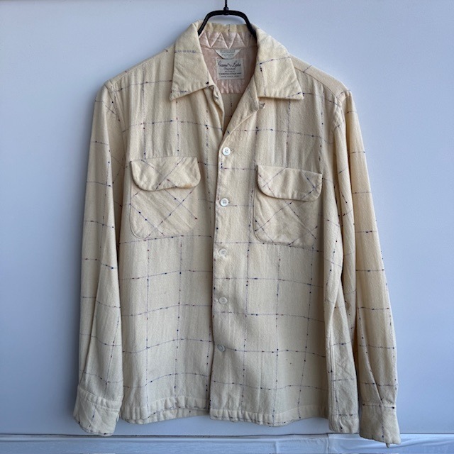 Game and Lake ウールチェックシャツ 50s