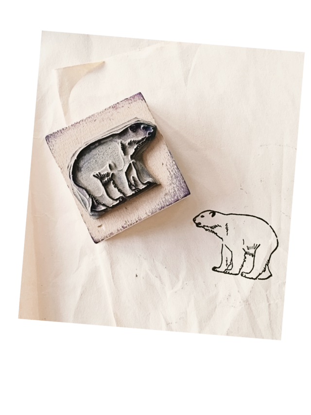 フランス 5.5c 不思議の国のアリス的少女とメランコリーな木製スタンプ ヴィンテージ