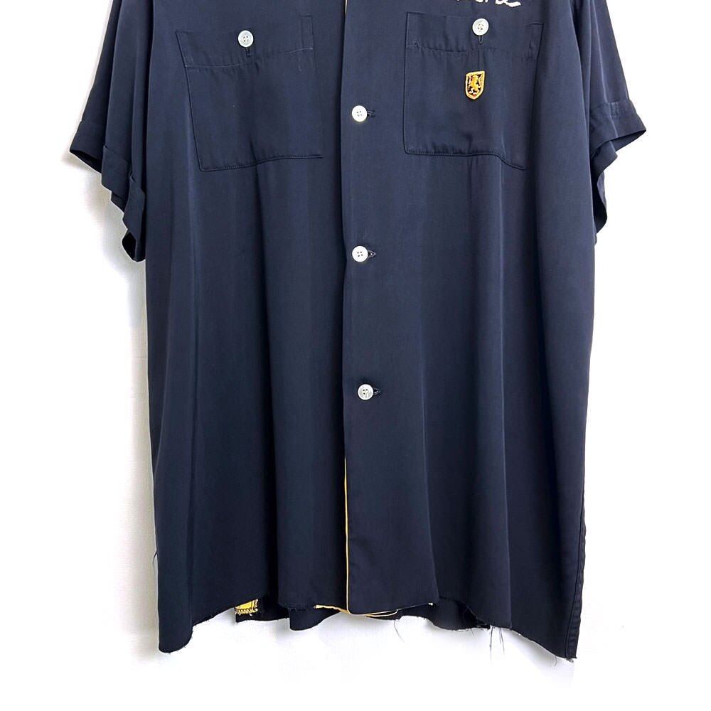 NAT NAST] Vintage Rayon Bowling Shirt [1960s-] Vintage Rayon
