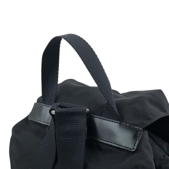 PRADA プラダ バックパック ブラック トライアングルロゴ ナイロン ダブルポケット vintage ヴィンテージ オールド wu63sv