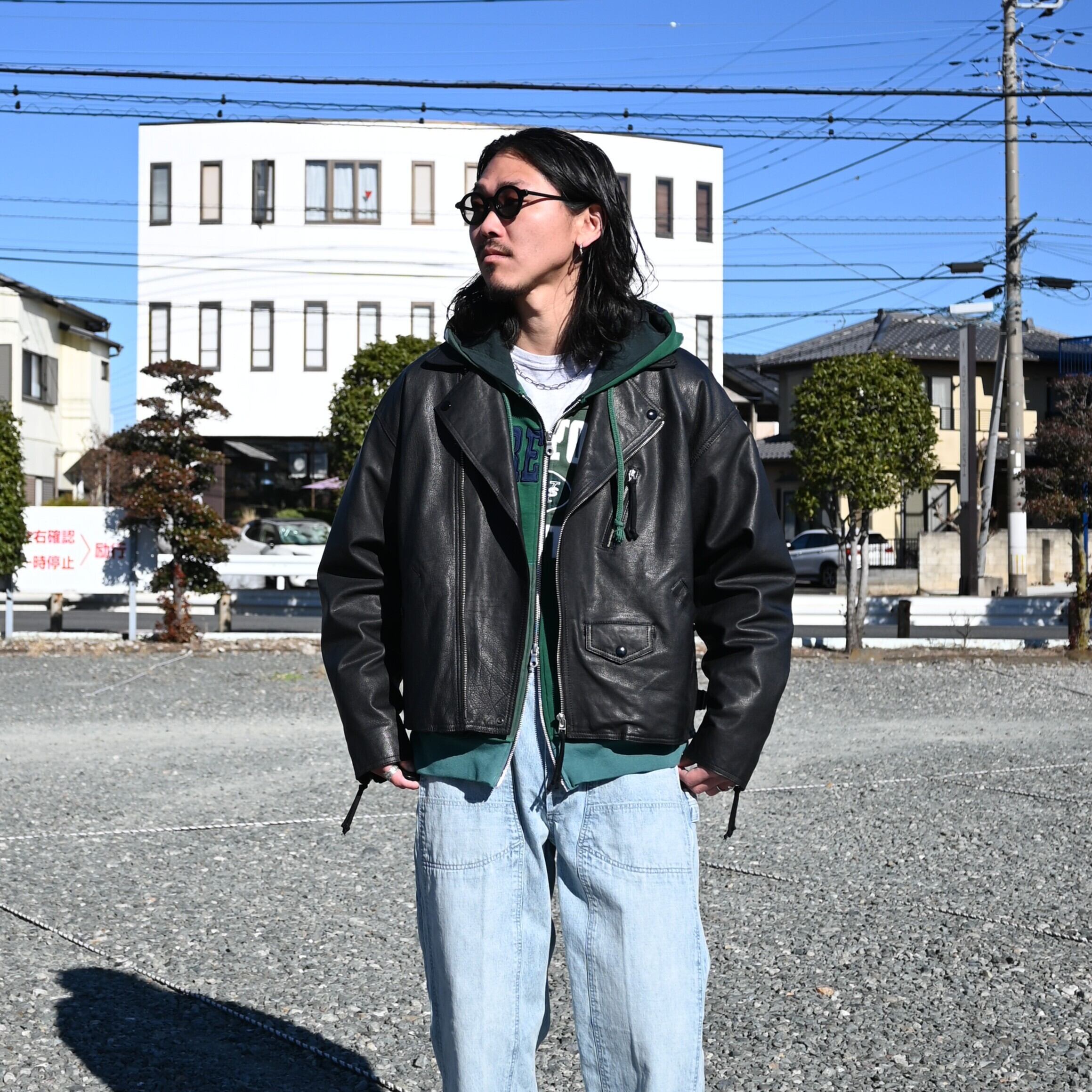 CCU / BAGGY RIDER JACKET スタイル | GANKO