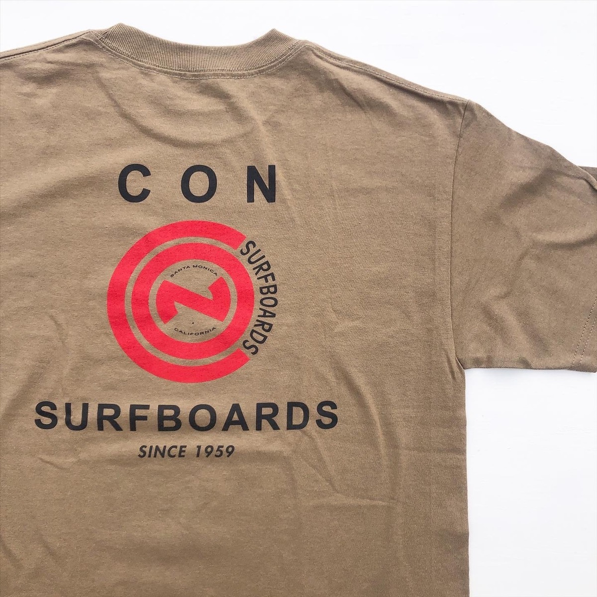 "CON SURFBOARDS 1959" S/S TShirts surge coast store
