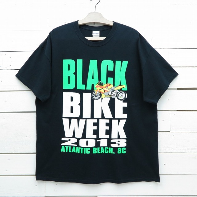 GILDAN ギルダン BLACK BIKE WEEK 2013 プリントTシャツ メンズ XLサイズ