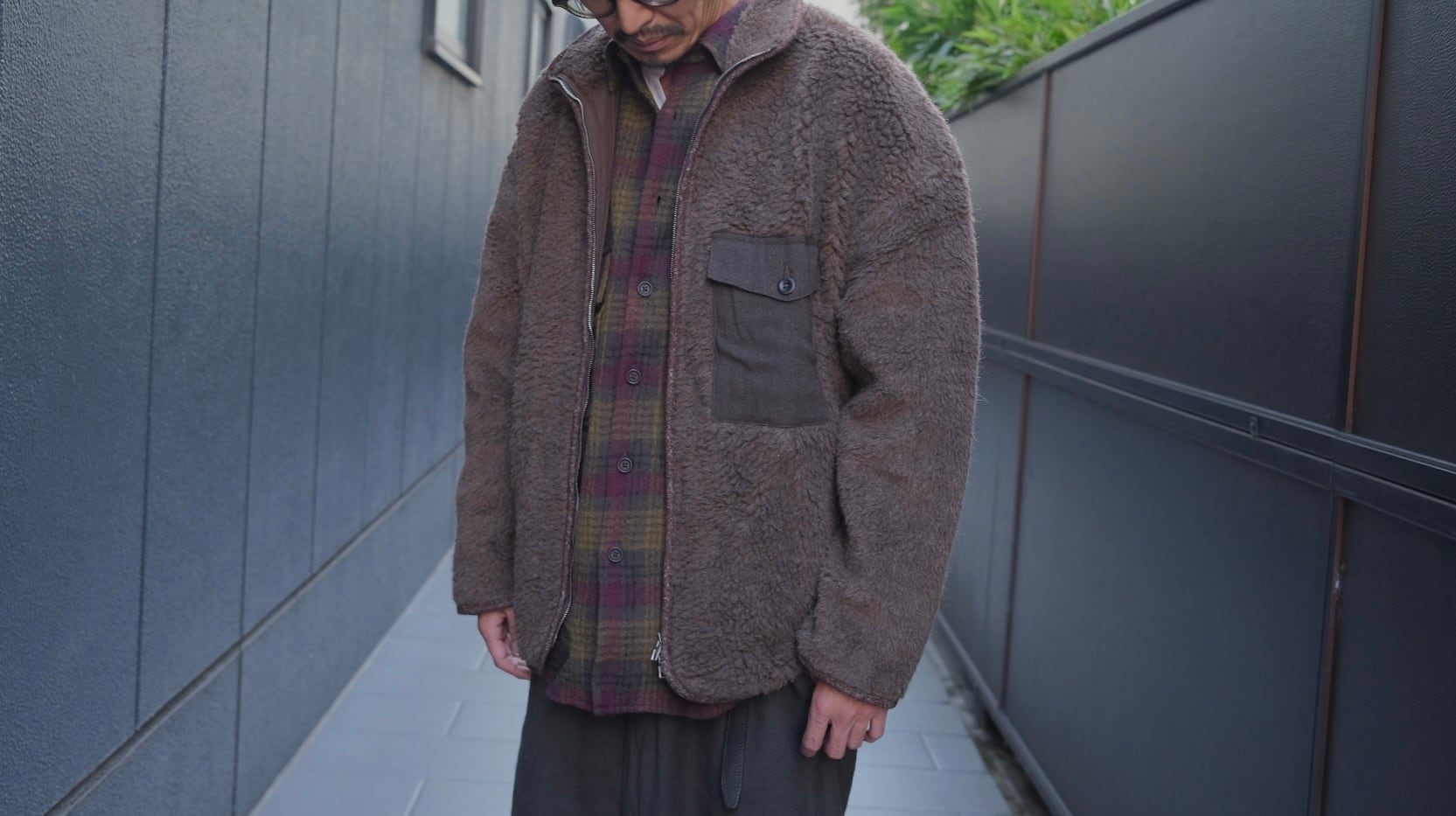 EVAN KINORI(エヴァン キノリ) / Fleece Jacket Organic Wool Fleece