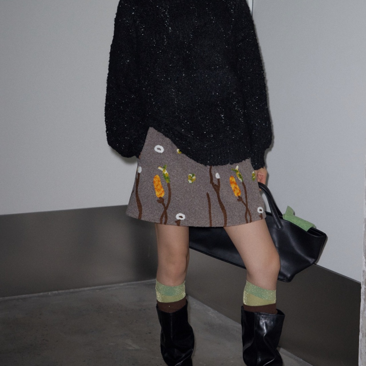 Nature Motif Mini Skirt【2color】 T4178