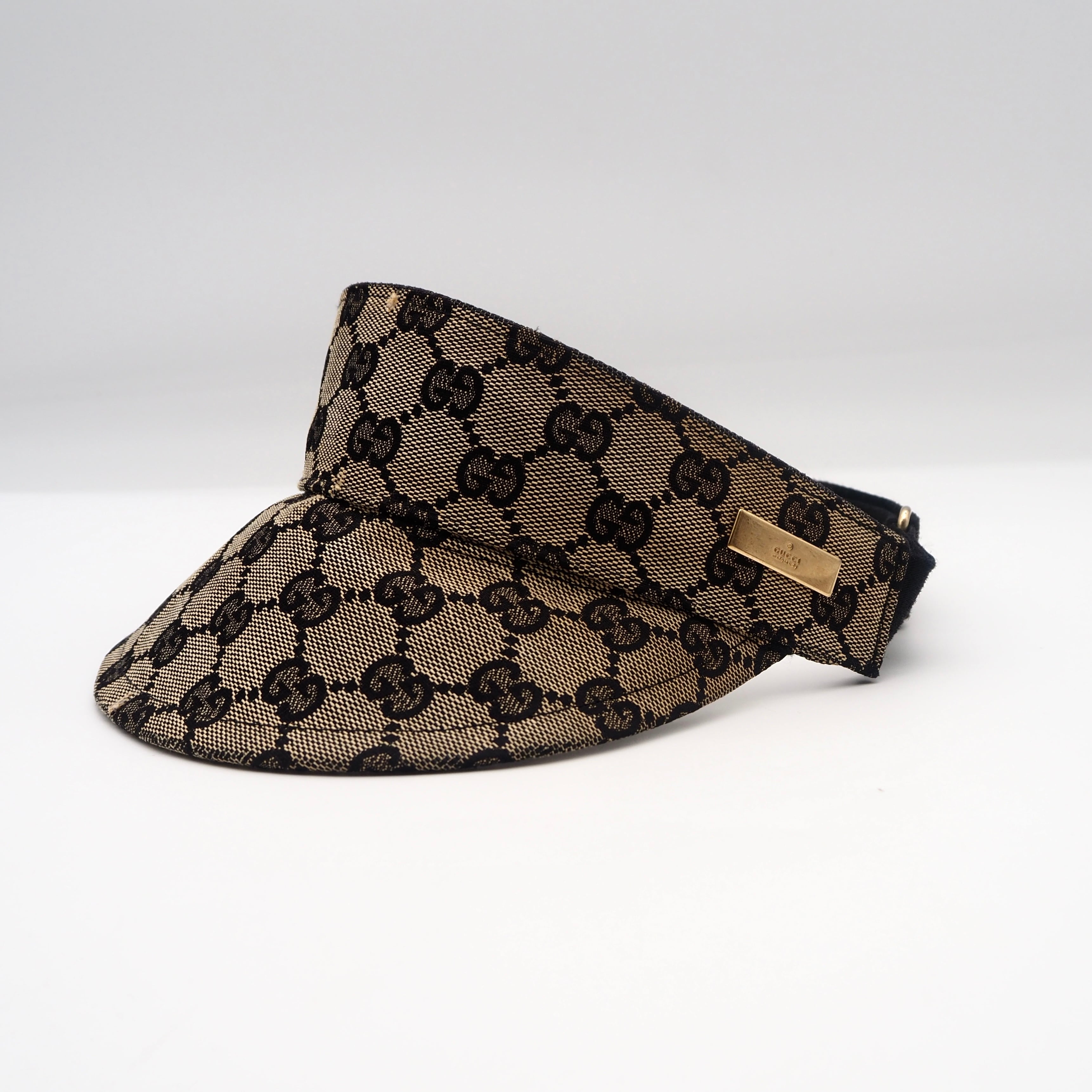 GUCCI サンバイザー GGキャンバス グッチ