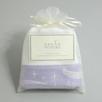 無撚糸（むねんし）高級Wash Towelオーガンジー巾着袋入り　PURPLE