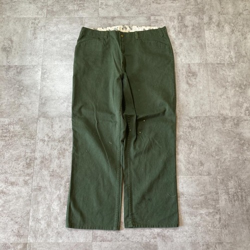 90s- Ben Davis フリスコパンツ スナップボタン モスグリーン 無地 USA製 W40 pants