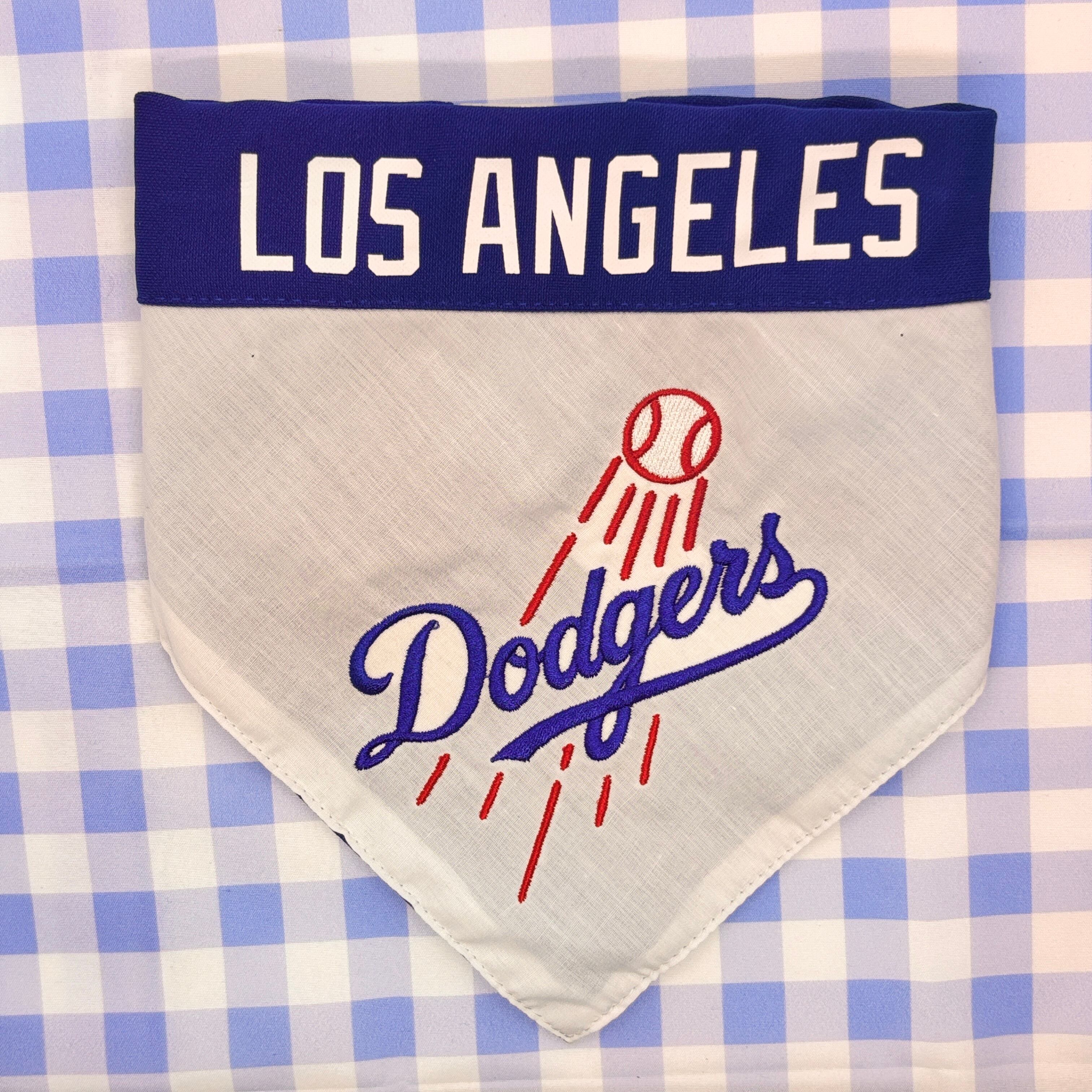 犬用バンダナ ドジャース リバーシブル MLB公式 L-XLサイズ｜ロサンゼルス・ドジャース ペットアクセサリー