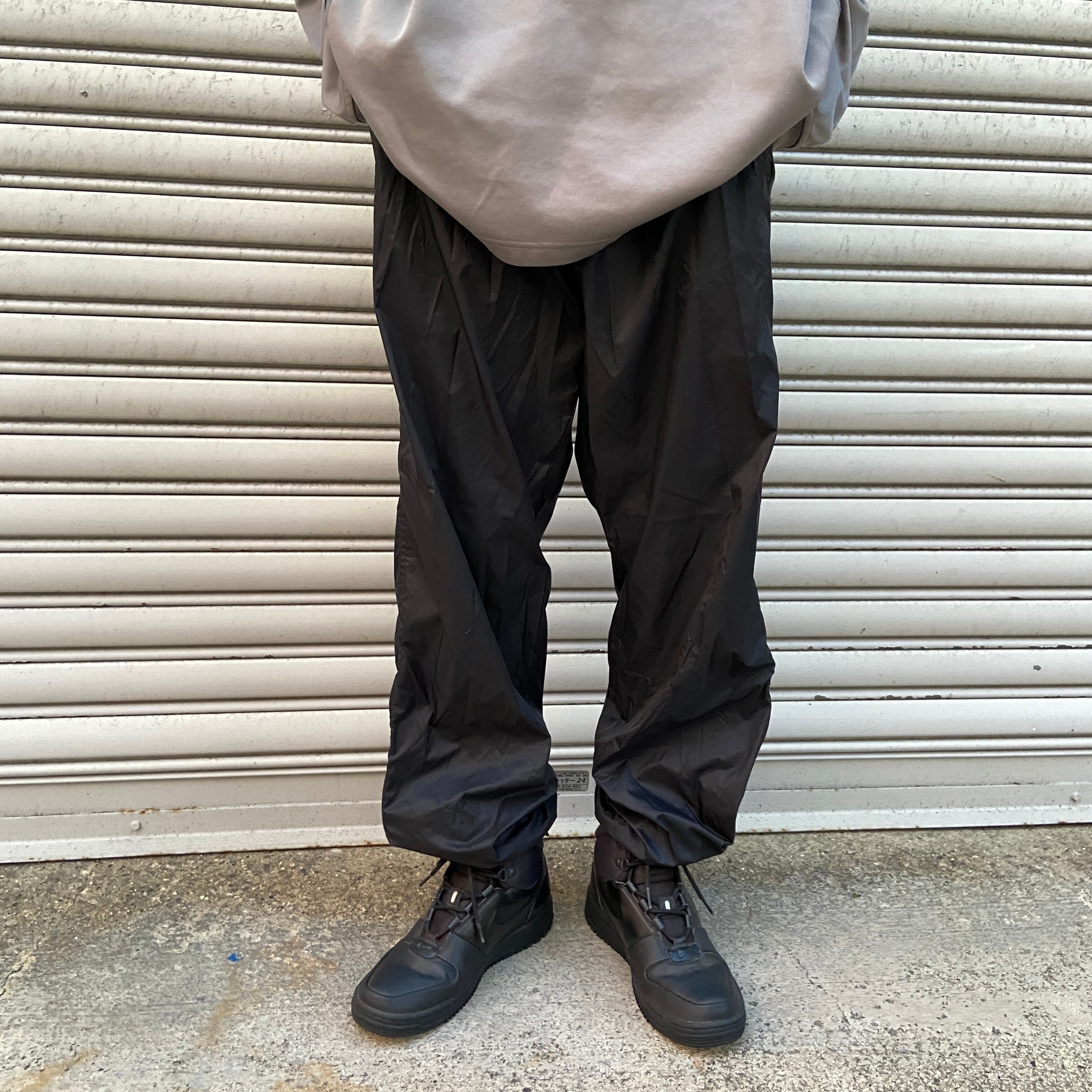 NIKE ACG ナイキ ナイロントラックパンツ サイドジップ 刺繍ロゴ 黒 L  