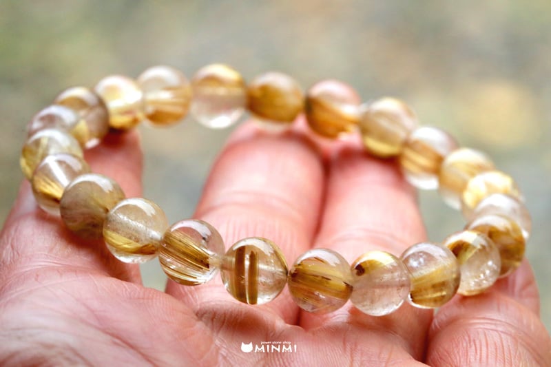 入手困難/最強品質】プラチナルチルクォーツ＊約10mm＊天然石ブレスレット