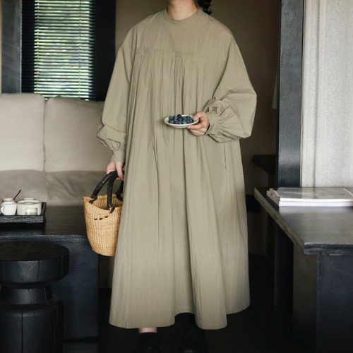 フロントタックロングワンピ ・12453