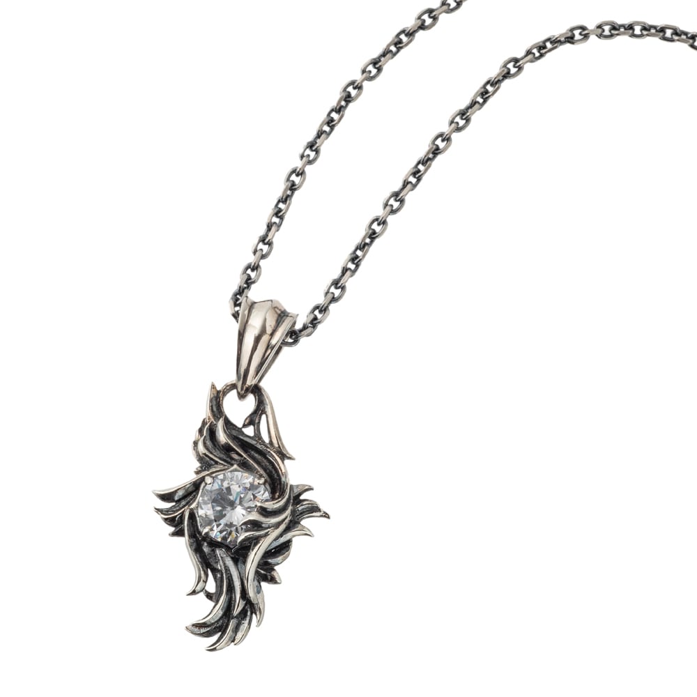 アクセサリー vintage S925 flare pendant top gimmick 特別価格】フレアペンダントCL ACP0340 Flare pendant clear シルバー