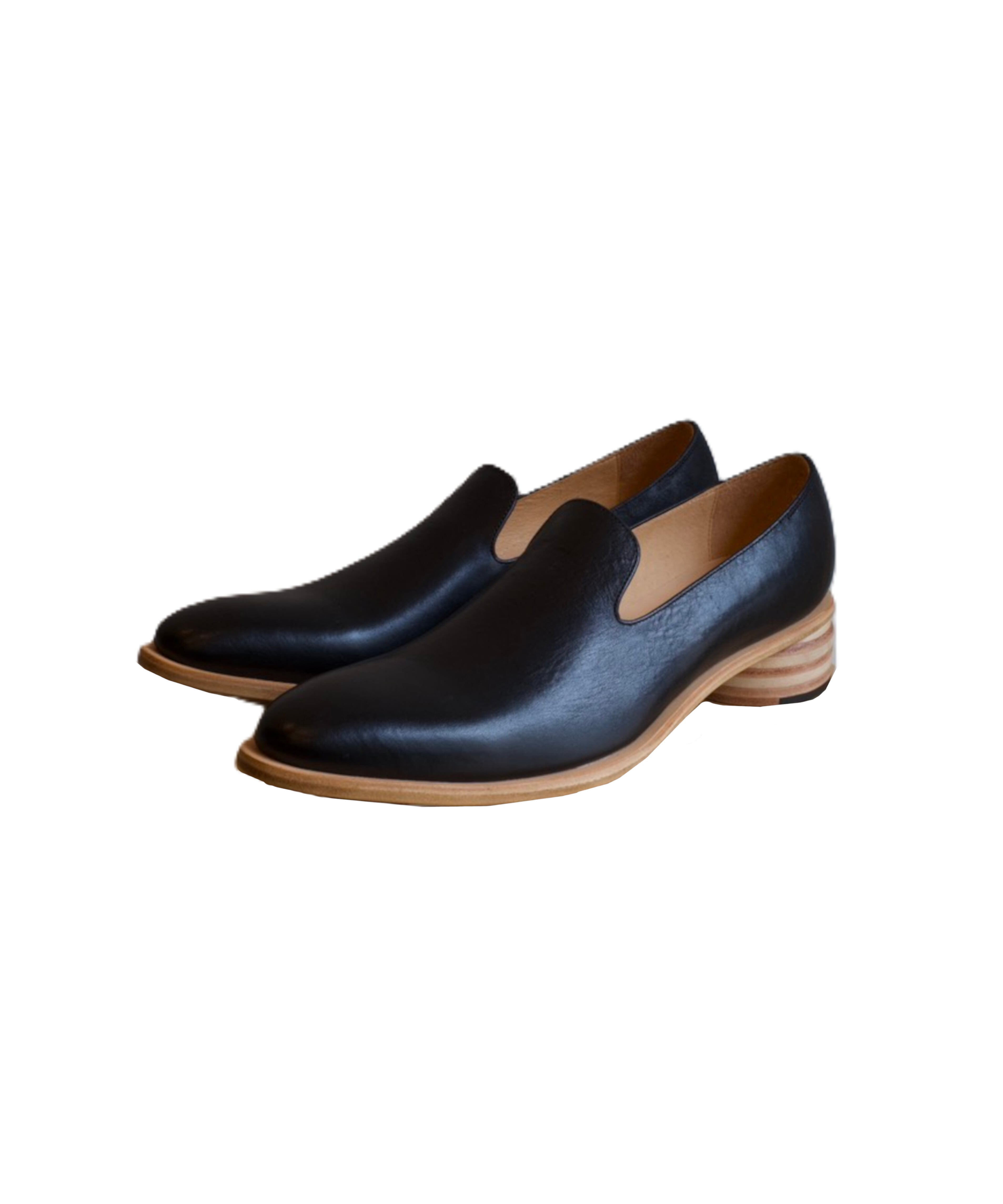 靴 MARIEOHIRA / SHO-001 Paulownia Slipon MARIEOHIRA / SHO-001 Paulownia Slipon / Black / Sole Natural