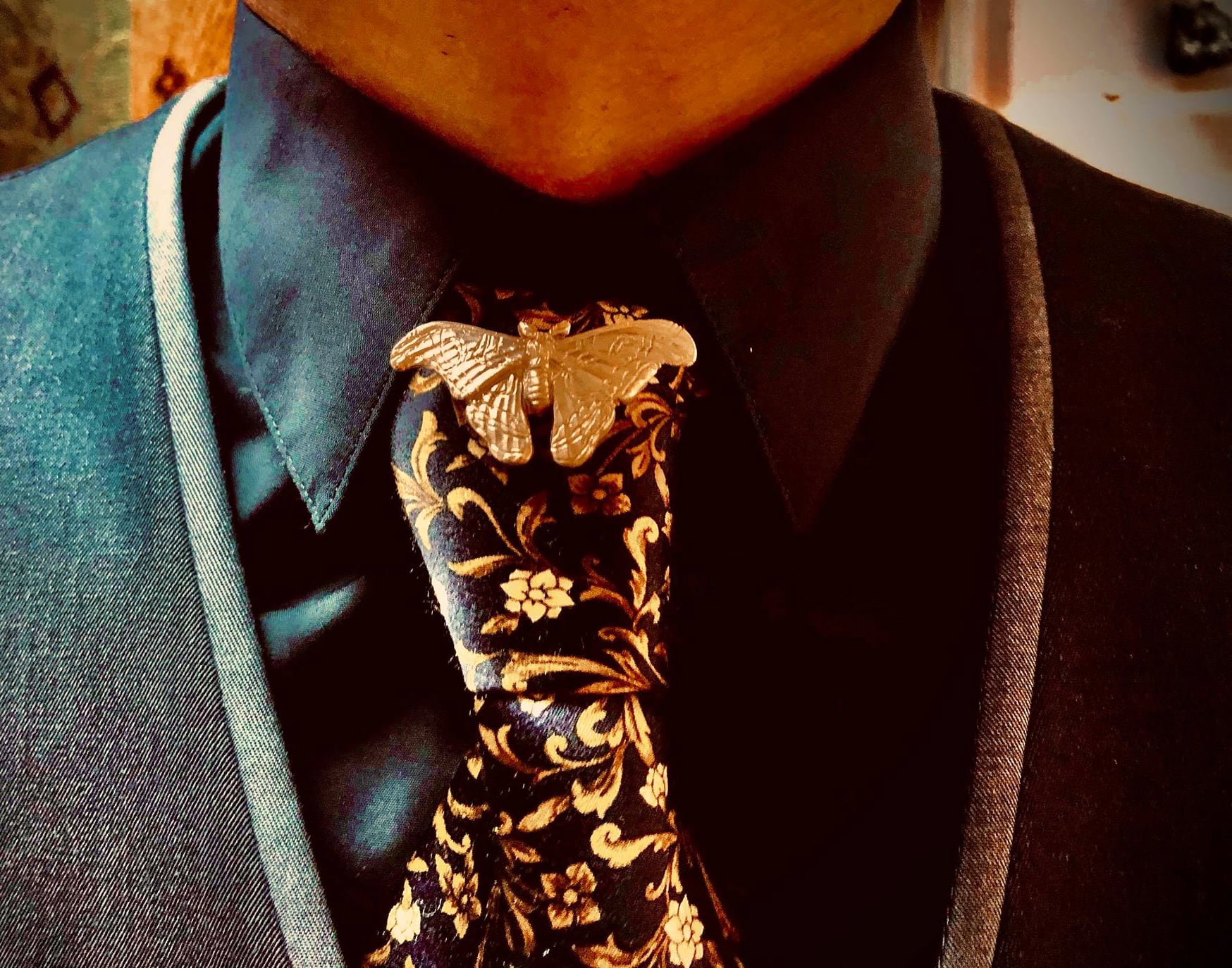 K18 タイピン オーダーメイド 蜘蛛