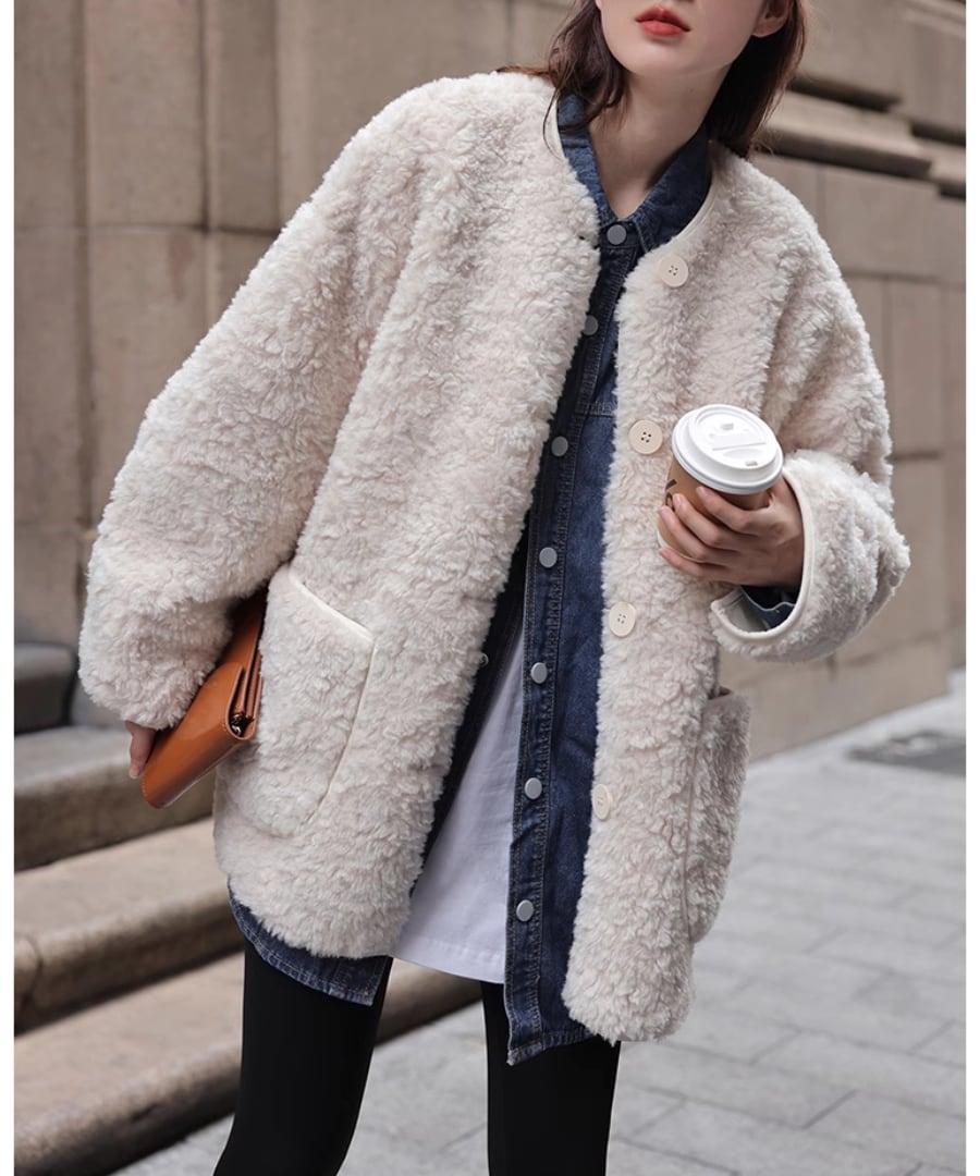 エコファー◆ブルゾン【a-50434】