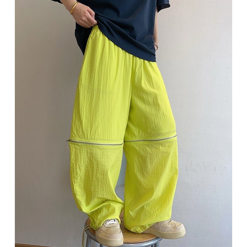 dannyandzeeネオングリーンUVカット2wayパンツ | mblueshop