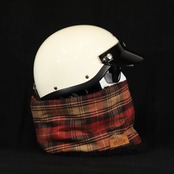 ROBIN NECK WARMER /タータンチェック(RED)&ブラックファー
