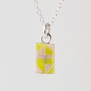 UNIQUE yellow & pink - necklace -