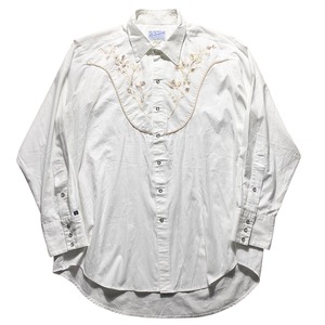 vintage 1980’s ROCKMOUNT white western shirt