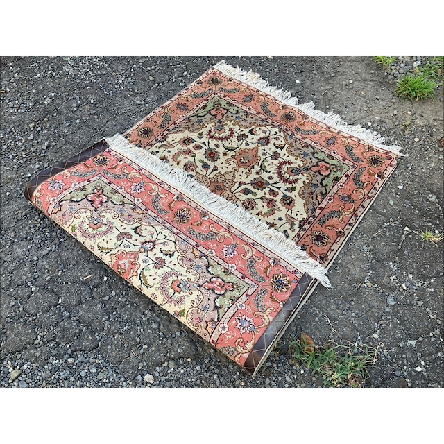 ヴィンテージ ペルシャ絨毯 ウールラグマット(152x102cm)長方形 