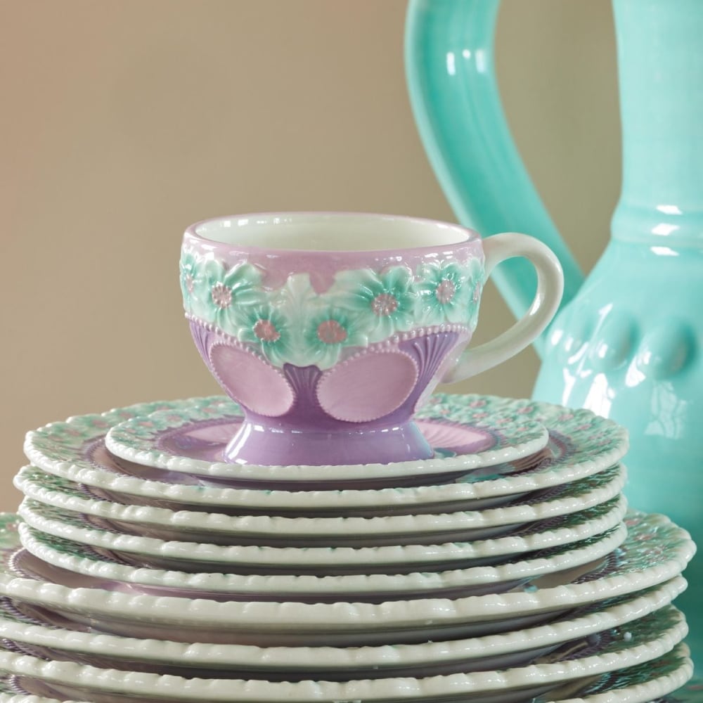 miwa itou脚付きガラスカップ 緑紫 miwa itou脚付きガラスカップ 緑紫 miwa itou脚付きガラスカップ 緑紫