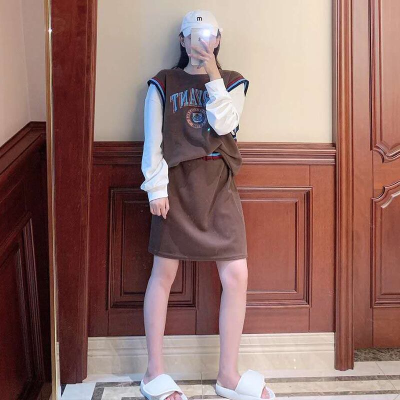 秋冬服2020新作Tシャツ、ハーフレングススカート、ツーピーススーツ、洋服、年齢制限、薄手、大型婦人服、ファットmm ミックスインファッション17577094768